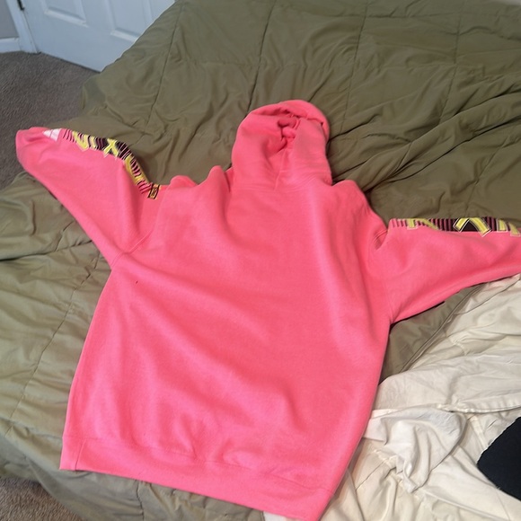 Men’s Large Size Pink Polaroid Hoodie, worn but still in decent condition. - Picture 3 of 3
